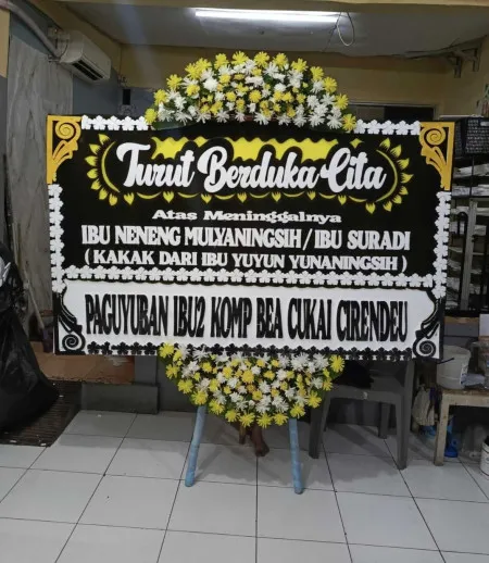 Papan Bunga Duka Citra Raya